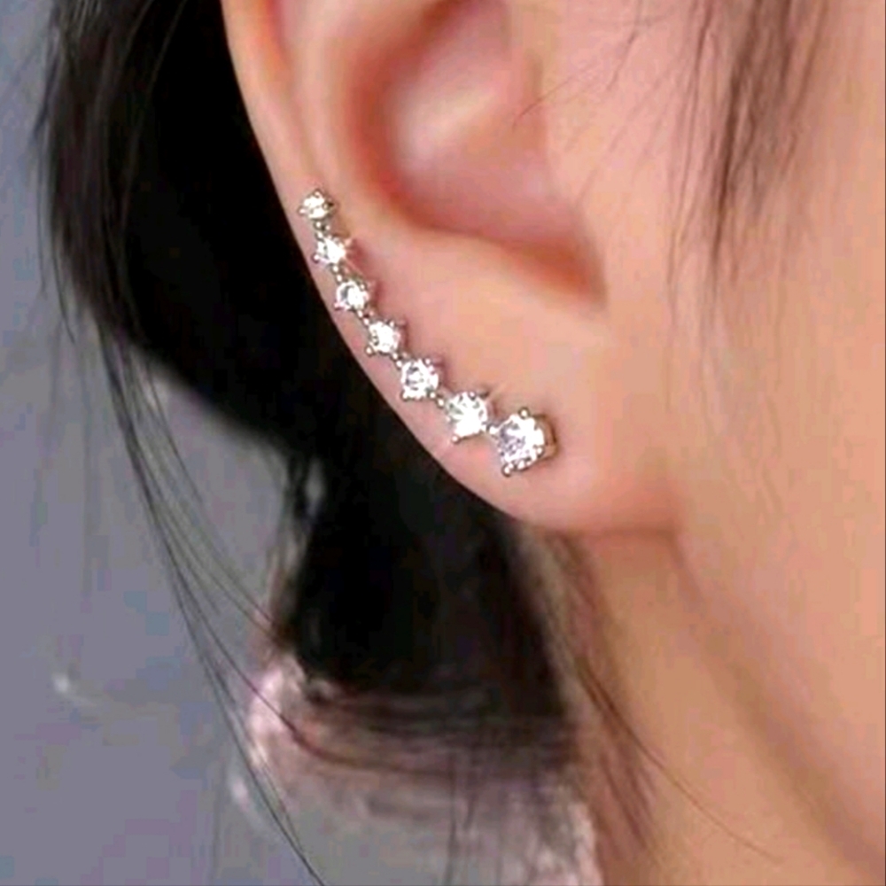 Rhinestone Stud Earrings